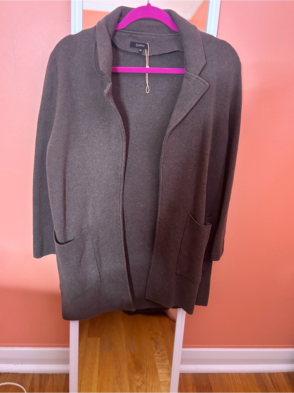 Quince Heather Brown Knit Blazer - Heather Brown